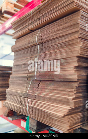 Picture of many cardboard boxes Stock Photo