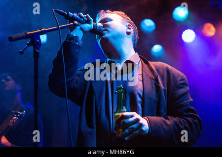 Norway Oslo April 27 18 The American Rock Band Protomartyr Performs A Live Concert At Bla In Oslo Here Drummer Alex Leonard Is Seen Live On Stage Photo Credit Gonzales Photo