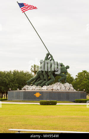 The Iwo Jima monument at Harlingen, Texas Stock Photo