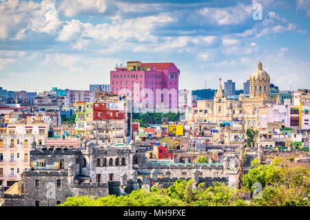 Havana, Cuba downtown skyline. Stock Photo