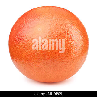 Whole orange grapefruit isolated on the white Stock Photo