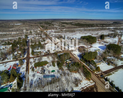 Brookstone is a small Minnesota Town in Winter covered in Snow