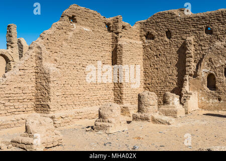 Tomb of the Al-Bagawat (El-Bagawat), an ancient Christian cemetery, one of the oldest in the world, Kharga Oasis, Egypt Stock Photo