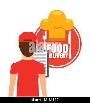 food delivery design, vector illustration eps10 graphic Stock Vector