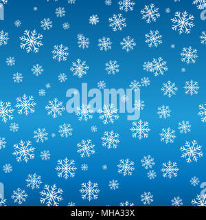 seamless snowflake pattern Stock Photo