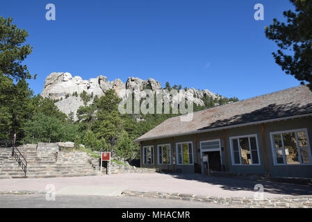 Sculptors Studio at Mount Rushmore National Memorial in the Black Hills region of South Dakota. Completed in 1941 under the direction of Gutzon Borglu Stock Photo