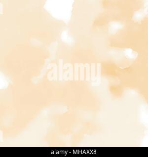 orange yellow watercolor cloudscape pattern, watercolor vector illustration Stock Vector