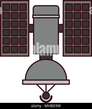 satellite antena isolated icon Stock Vector