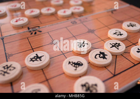 Xiangqi strategy board game, also called Chinese chess Stock Photo