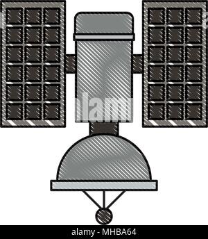 satellite antena isolated icon Stock Vector