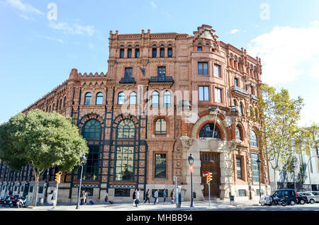 Building of the Central Catalana de Electricidad, Barcelona, Spain Stock Photo