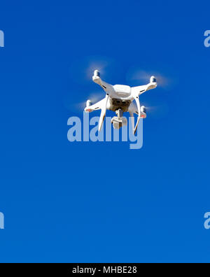 Operating a Drone over the Nevada Desert Stock Photo