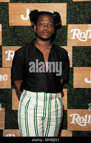 New York, NY - April 25, 2018: Shamir attends Rolling Stone Celebrates The New Classics at Highline Stages Stock Photo