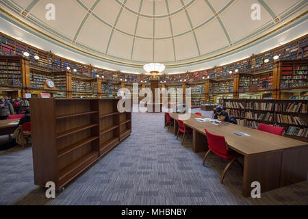 Interior of the Picton Reading Room in Liverpool's Central Library Stock Photo