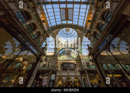 Interior of the County Arcade in Leed's Victoria Quarter Stock Photo