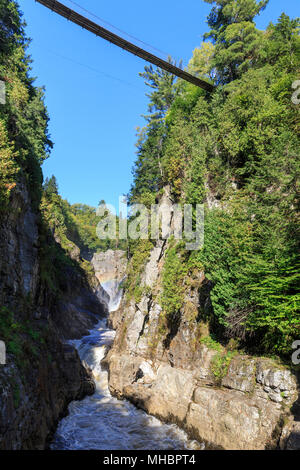 Canyon Sainte-Anne, Sainte-Anne-du-Nord River, Beaupré, Province of Québec, Canada Stock Photo