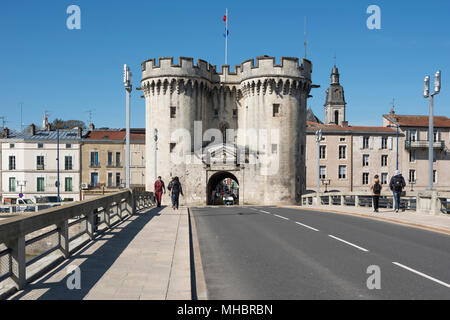 City Gate, Porte Chaussée, Meuse Bridge, Verdun, Grand Est, France Stock Photo