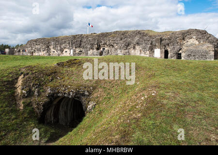 Fort de Vaux, Memorial and Museum, Battlefield of Verdun, First World War, Verdun, Grand Est, France Stock Photo