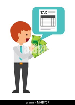 tax payment design, vector illustration eps10 graphic Stock Vector