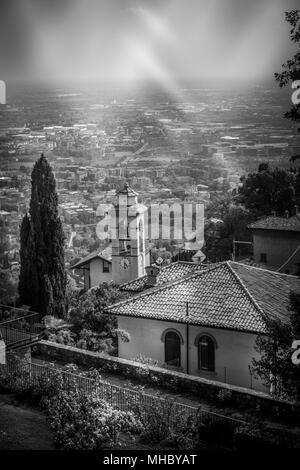 Panorama of Bergamo City