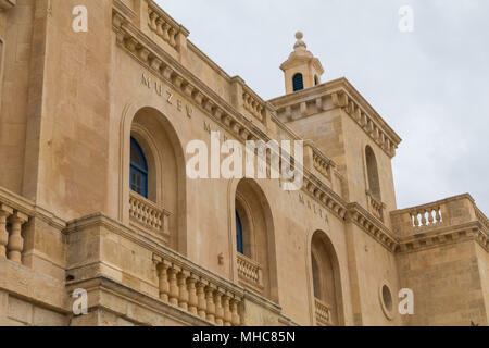 Malta Maritime Museum building on the Birgu waterfront, Birgu, malta, October 2016 Stock Photo