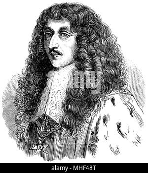 Louis II de Bourbon, Prince de Condé. Portrait of the French soldier ...