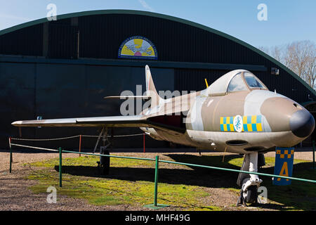 Hawker Hunter fighter aircraft Stock Photo