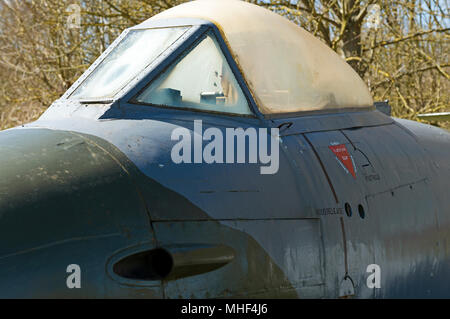 Cold War RAF Gloster Meteor jet fighter Stock Photo