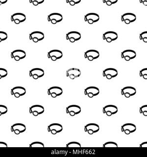 Glasses welding mask pattern vector seamless repeating for any web design Stock Vector