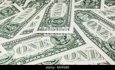 US Dollar bill, super macro, close up photo Stock Photo