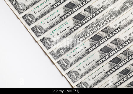 US Dollar bill, super macro, close up photo Stock Photo