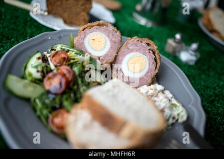 Healthy Lunch on plate Stock Photo