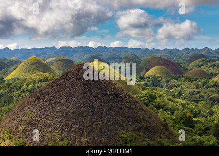 The Chocolate Hills, Carmen, Bohol, The Philippines Stock Photo - Alamy