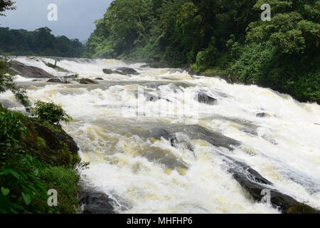 Vazhachal Waterfalls in Kerala India Stock Photo