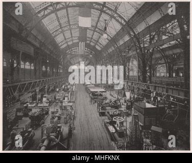 Interior of Machinery Hall, Columbian Exposition by B.W. Kilburn ...