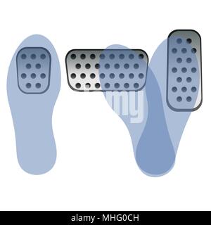 Car pedals Stock Vector