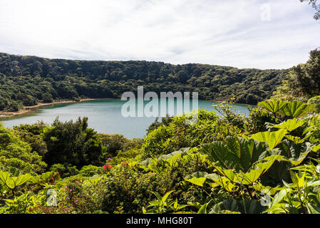 Lake Botos at vulcano Poas in Costa Rica Stock Photo