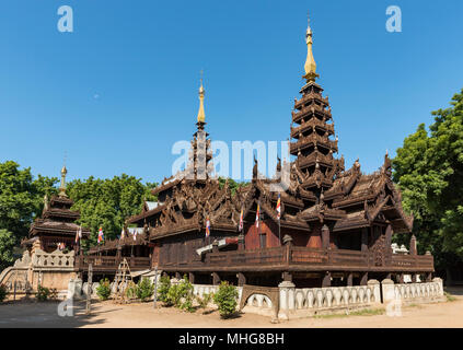 Nat Taung Kyaung (Myoe Daung Monastery), Old Bagan, Myanmar (Burma) Stock Photo