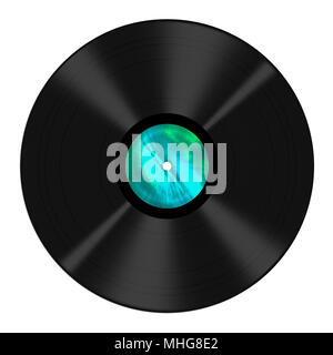 Vinyl revival. Isolated on white. Stock Photo