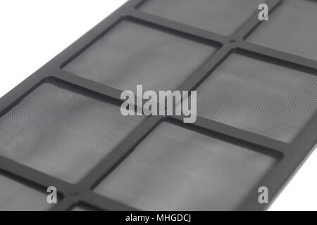 Computer case fan cooling filters isolated on a white background Stock Photo
