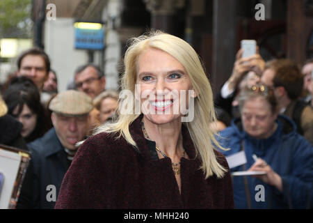 London, UK. 1st May, 2018. Anneka Rice, Chess The Musical - Opening night, London Coliseum, London UK, 01 May 2018, Photo by Richard Goldschmidt Credit: Rich Gold/Alamy Live News Stock Photo