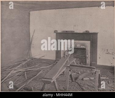 Room in which "Stonewall" Jackson Died, Guinea Station, Virginia Stock Photo