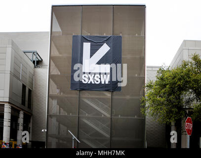 Save  Download Preview     AUSTIN, TEXAS - MAR 11, 2018: SXSW South by Southwest Annual music, film, and interactive confer Stock Photo