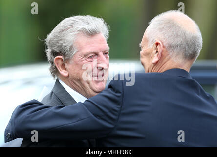 Roy Hodgson outside St Luke's and Christ Church, London, where the memorial service for former Chelsea player Ray Wilkins is being held. Wilkins, who began an impressive playing career at Stamford Bridge and also later coached them, died aged 61 following a cardiac arrest. Stock Photo