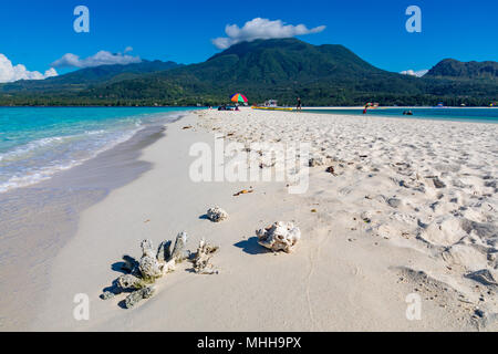 White Island Camiguin Philippines April 23, 2018 The beautiful setting of White Island Stock Photo