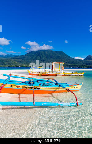 White Island Camiguin Philippines April 23, 2018 The beautiful setting of White Island Stock Photo