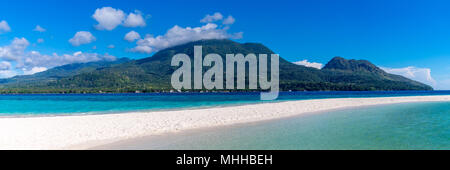 White Island Camiguin Philippines April 23, 2018 The beautiful setting of White Island Stock Photo