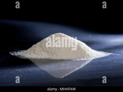 Dry Chemical Powder. Could be a natural chemical extract or product of industrial chemistry. Stock Photo