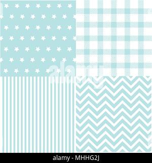 Seamless baby boy pattern, wallpaper Stock Vector