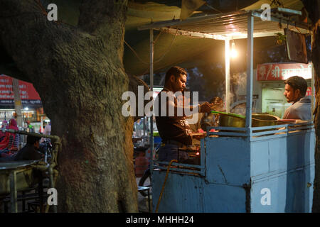 Street food stall. Bundi, Rajasthan. India Stock Photo